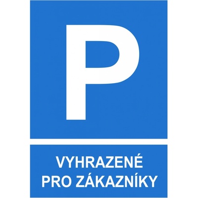 Walteco Vyhrazeno pro zákazníky 210x297mm, formát A4, plastová tabulka , 20308