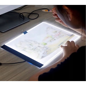 Grafický tablet A4 RYSOVACIA DOSKA PRE KRESLENIE LED KRESBY ZÁBAVA