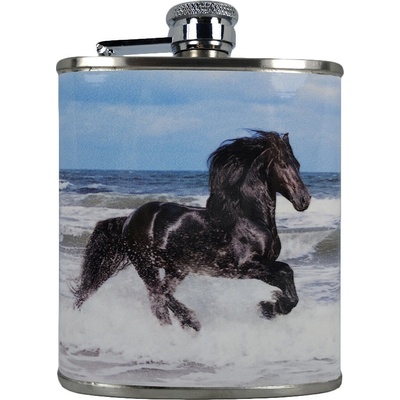 Ploskačka nerezová Čierny kôň 180 ml