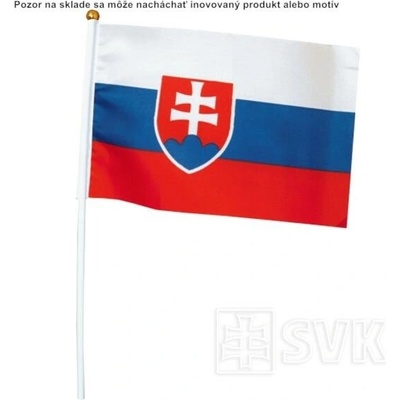 Vlajka Slovenská republika 14cm x 22cm mávadlo