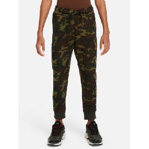 NIKE Спортно долнище b nsw tch flc camo bottom