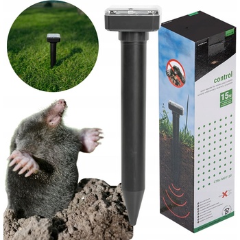 Bradas Solárny odpudzovač krtkov a hlodavcov štvorcový ABS BR-CTRL-MO112S