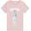 GUESS Розова тениска за момиче с цветно мече и бял надпис Guess