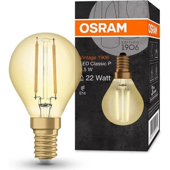 OSRAM LED крушка Ledvance Vintage 1906 LED, E14, 2.5W, 220lm, 2400K (AC32415,AC17528)