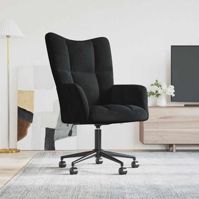 vidaXL 328057 relaxační černé samet