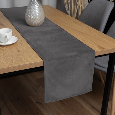 Biante Zamatový behúň Velvet Prémium SVP-017 Tmavo sivý 35x120cm