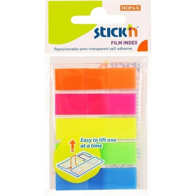Stick`n Stick'n Самозалепващи се индекси, PVC, 45 x 12 mm, 5 цвята, (1040160071)