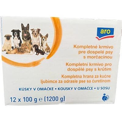 Aro Adult s morčacím mäsom 12 x 100 g