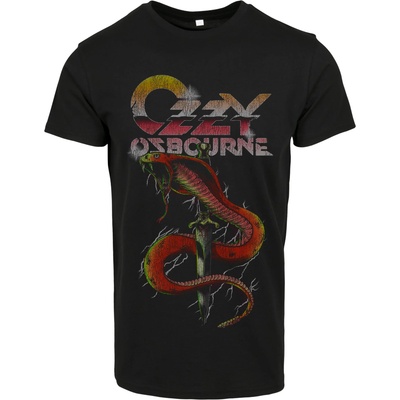 MERCHCODE Мъжка тениска в черно Merchcode Ozzy Osbourne Vintage Snake MODEL470 SALE - Черен, размер 2XL