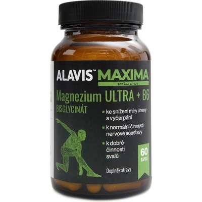 Alavis Maxima Magnezium ULTRA + B6 60 kapslí