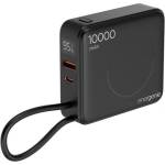 Gembird PB10-WPC15-LCD-01 10000mAh безжична преносима зарядна станция, черна (PB10-WPC15-LCD-01)