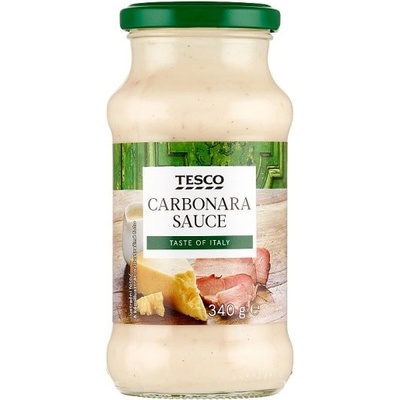 Tesco Smetanová omáčka se sýrem čedar a vařenou šunkou 340 g
