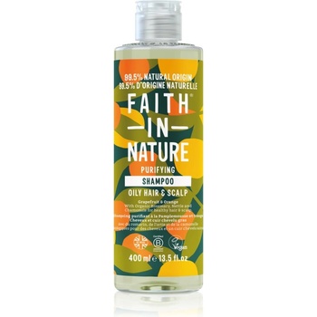 Faith in Nature Grapefruit & Orange натурален шампоан за нормална към омазняваща се коса 400ml