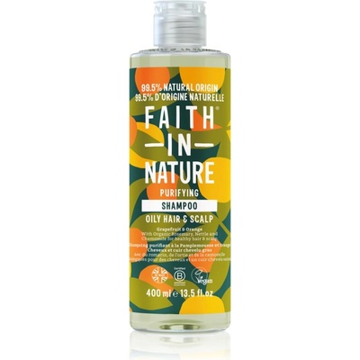 Faith in Nature Grapefruit & Orange натурален шампоан за нормална към омазняваща се коса 400ml