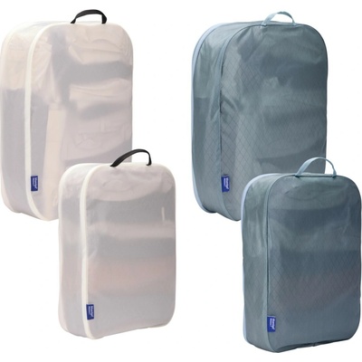 Thule Packing cube sada 2 velké a 2 střední organizéry TPCS205 - bílá/Pond Gray