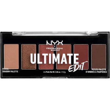 NYX Cosmetics Ultimate Edit Petite Shadow Palette 01 Warm Neutrals 6x1.2 g