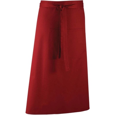 Premier PR158 Zástera do pása dlhá Colours červená burgundy