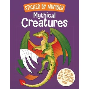 Sticker by Number: Mythical Creatures (ISBN: 9798886743845)