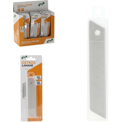 Pro-Tech shop Odlamovacie čepele 18mm 10ks SK5 66858