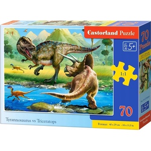 Castorland Пъзел Castorland от 70 части - Тиранозавър срещу Трицераптос (B-070084) - ozone