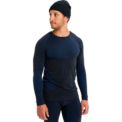 Burton Slokar Merino Base Layer Crew 25/26 true black/grey cloud