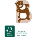 Small Foot drevené písmeno B