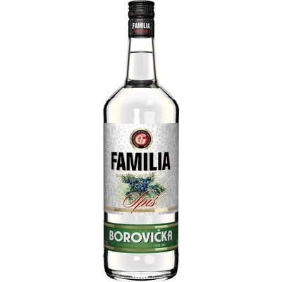 Familia Borovička 40% 1 l (čistá fľaša)