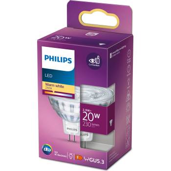 Philips LED žárovka GU5.3 MR16 2,9W =20W 2700K warm WW 230lm 36st