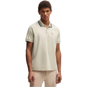 Image 1 of Boss Блуза с яка Boss Men's HBG Paddy Rib Polo Shirt Sporty Sophistication - Open Beige 284