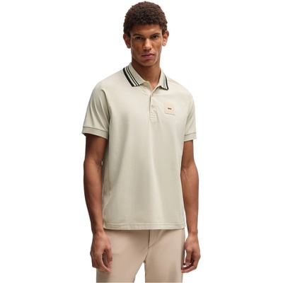 Boss Блуза с яка Boss Men's HBG Paddy Rib Polo Shirt Sporty Sophistication - Open Beige 284