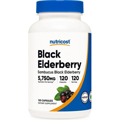 Nutricost Черен бъз 575 mg 120 капсули | Nutricost (00884 (215101) NC)