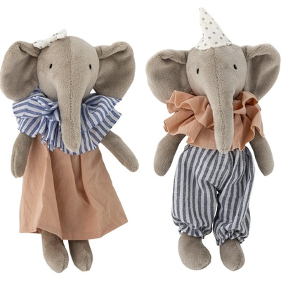 Bloomingville Dětská plyšová hračka Tiko Elephant Holka