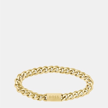 HUGO BOSS Men's Chain Bracelet with Magnetic Closure - Gold