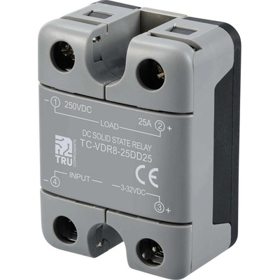 TRU COMPONENTS polovodičové relé TC-12705368 25 A Spínací napětí (max.): 250 V/DC DC obvod 1 ks