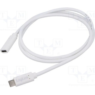Logilink CU0220 USB 2.0, USB C zásuvka,USB C vidlice, 1m, bílý
