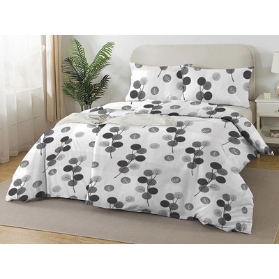 XPOSE bavlna obliečky ELISA na dve postele - sivé 140x200 70x90