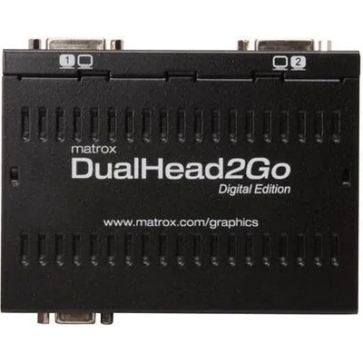 Matrox Външен мулти-дисплей адаптер Matrox D2G-A2D-IF за едновременна работа на 2 монитора с VGA вход (MATROX-D2G-A2D-IF)