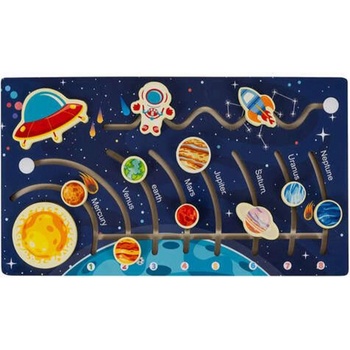 Kruzzel Дървен пъзел Kruzzel - Слънчева система (KRU24763)