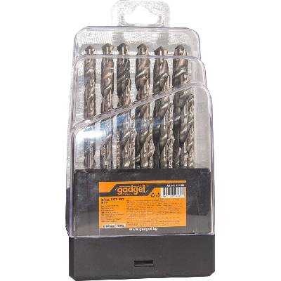 Свредла за метал 19бр ø1.0-10mm HSS к-т GADGET (157105)