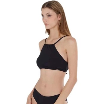 Fundango Hogg High Neck bikini top - Black (Black Pattern)