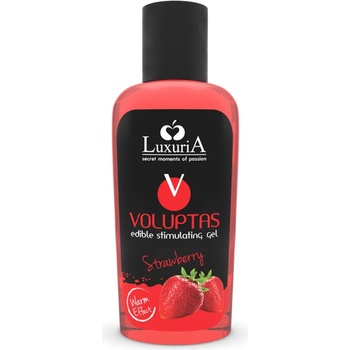 Image 1 of Luxuria voluptas edible stimulating gel warming effect - strawberry 100 ml