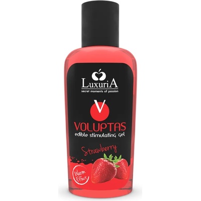 Luxuria voluptas edible stimulating gel warming effect - strawberry 100 ml