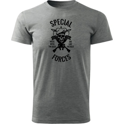 Dragowa krátke tričko special forces sivá