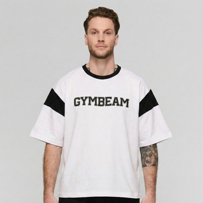 GymBeam Тениска Premium Heavyweight Varsity + L