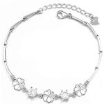 Silenti Jewelry Сребърна гривна "Детелина" - Сребърен