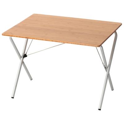Къмпинг маса Snow peak Single Action Table Bamboo Top Camping table - Metallic / Wood - размер One Size (580-1440-0111)