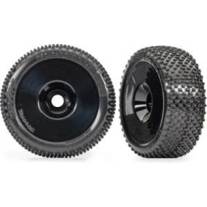 Traxxas колело 3.0", диск черен, гума Response Pro (2)