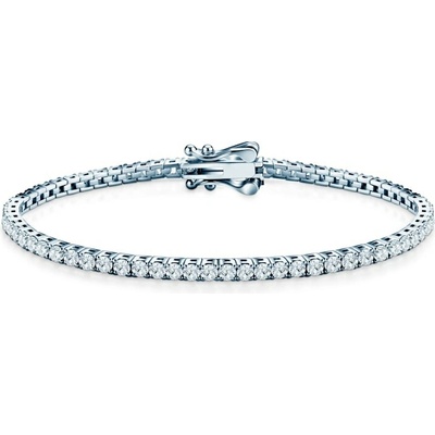 SAVICKI Tenisový náramok striebro s moissanitmi 2,2 mm 21 cm - SAV-B-TENIS-02WQ-2-21CM-22SZ-20K-925-MOI-B