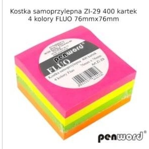 POLSIRHURT Self-adhesive cube. Fluo 76mmx76mm ZI-29 400 sheets