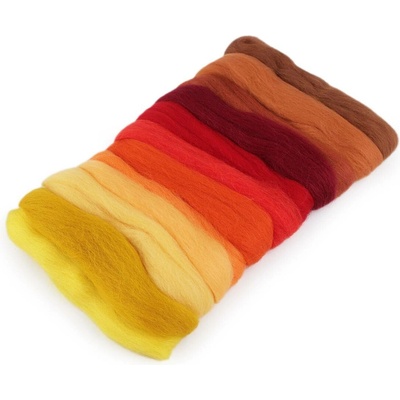 Stoklasa Ovčí rouno sada 50 g česané Balení: 1 sáček, Varianta: 6 (oheň) mix 6 (oheň) mix